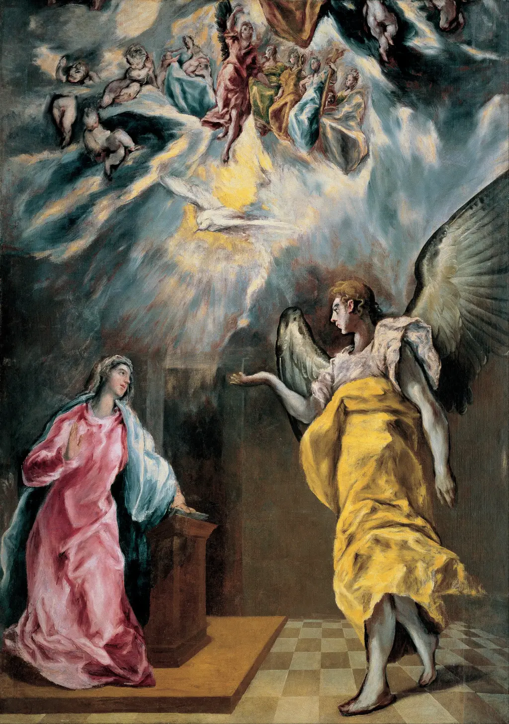The Annunciation (1609) in Detail El Greco